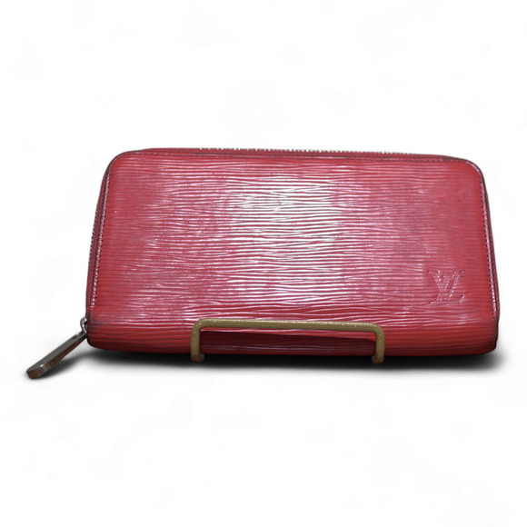 Auth Louis Vuitton Epi Zippy Long Wallet Purse Red M10155 GUC - Picture 1 of 13